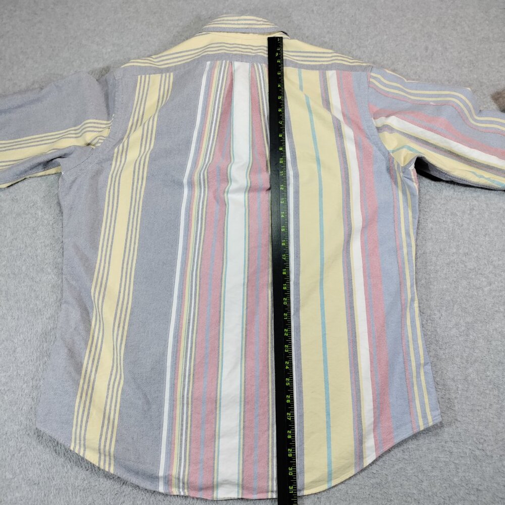 Ralph Lauren Shirt Mens XL Multi-color Striped Oxford Flesh Pony Logo - Picture 8 of 10